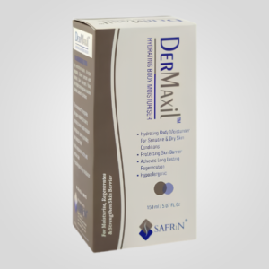 Safrin Skin Care Dermaxil Body Moisturiser, Hypoallergenic, For Sensitive & Dry Skin, 150ml